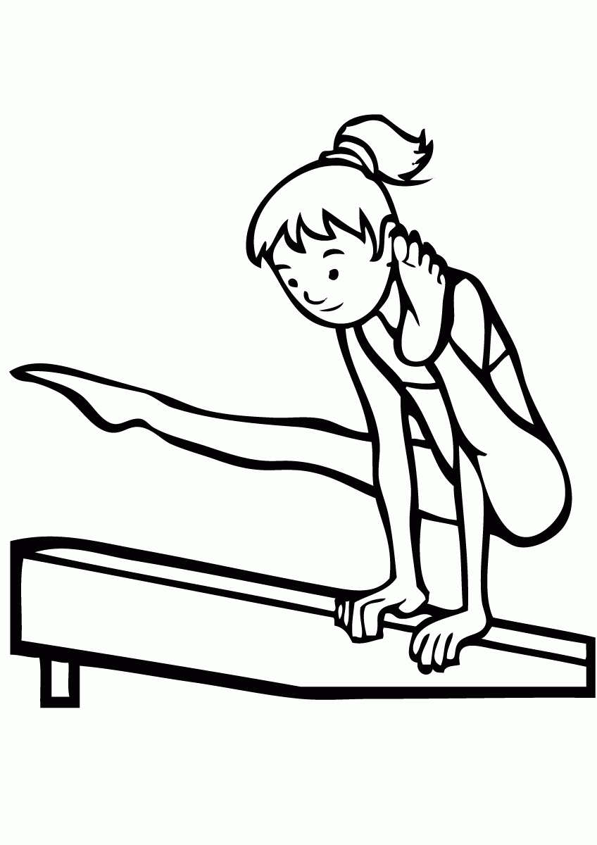 Gymnastics Coloring Pages