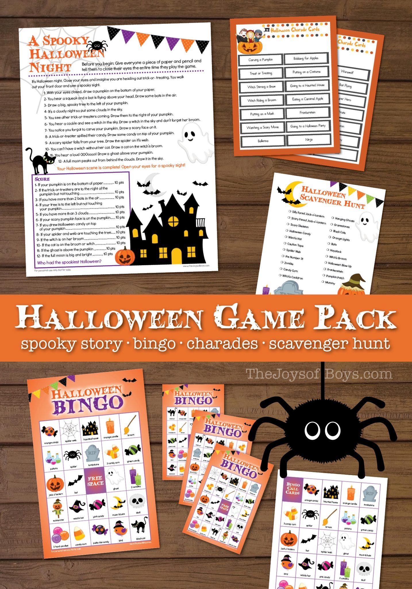 Printable Halloween Games For Kids Halloween Party Games