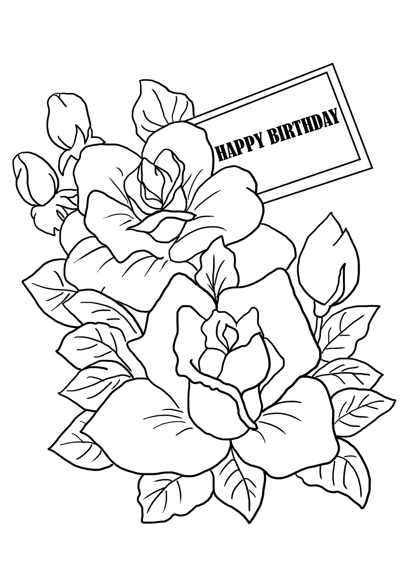 Printable Happy Birthday Color Pages 101 Activity