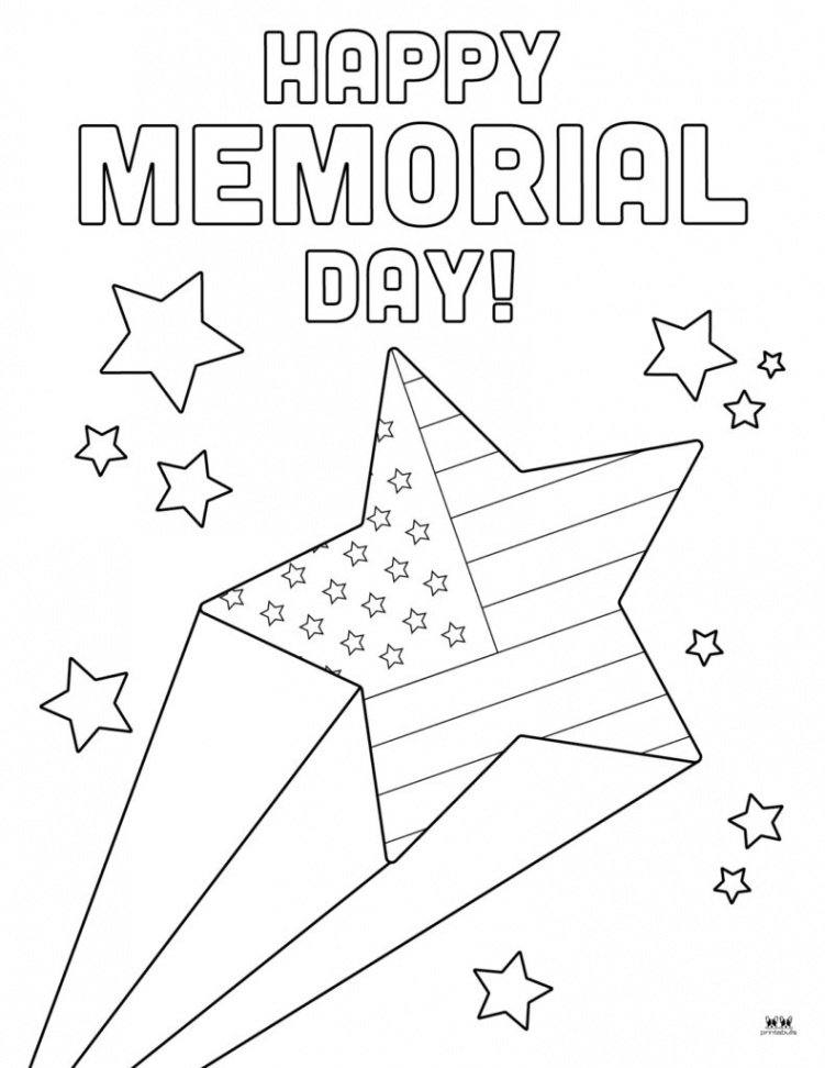free printable memorial day coloring pages