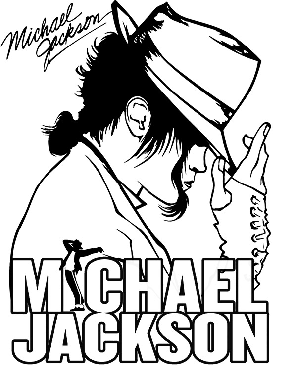 Printable Michael Jackson Coloring Page Sheet