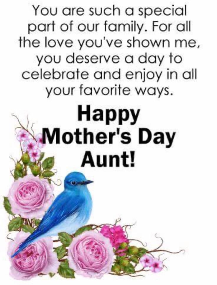Printable Mother S Day Card For Aunt Printable Word Searches