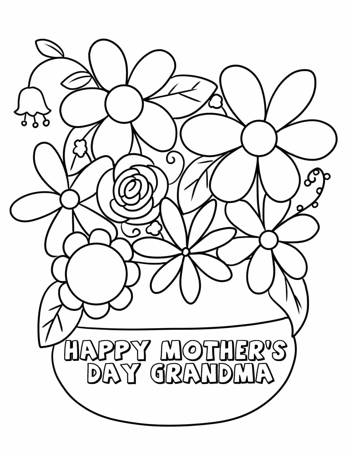 Printable Mothers Day Card For Grandma Printable Word Searches