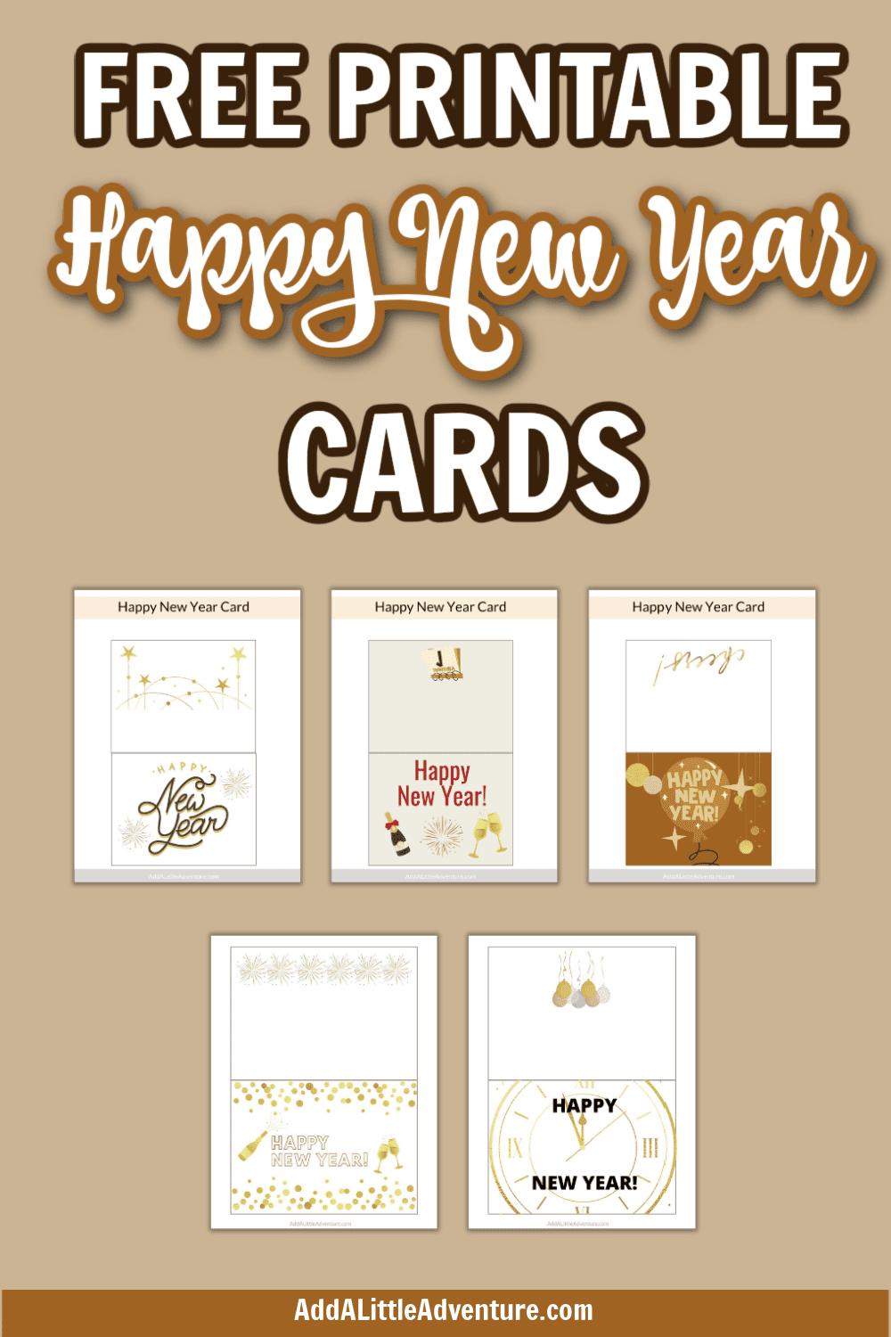 Printable New Years Cards Add A Little Adventure