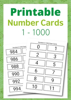 Printable Number Cards Mamas Learning Corner 54 OFF