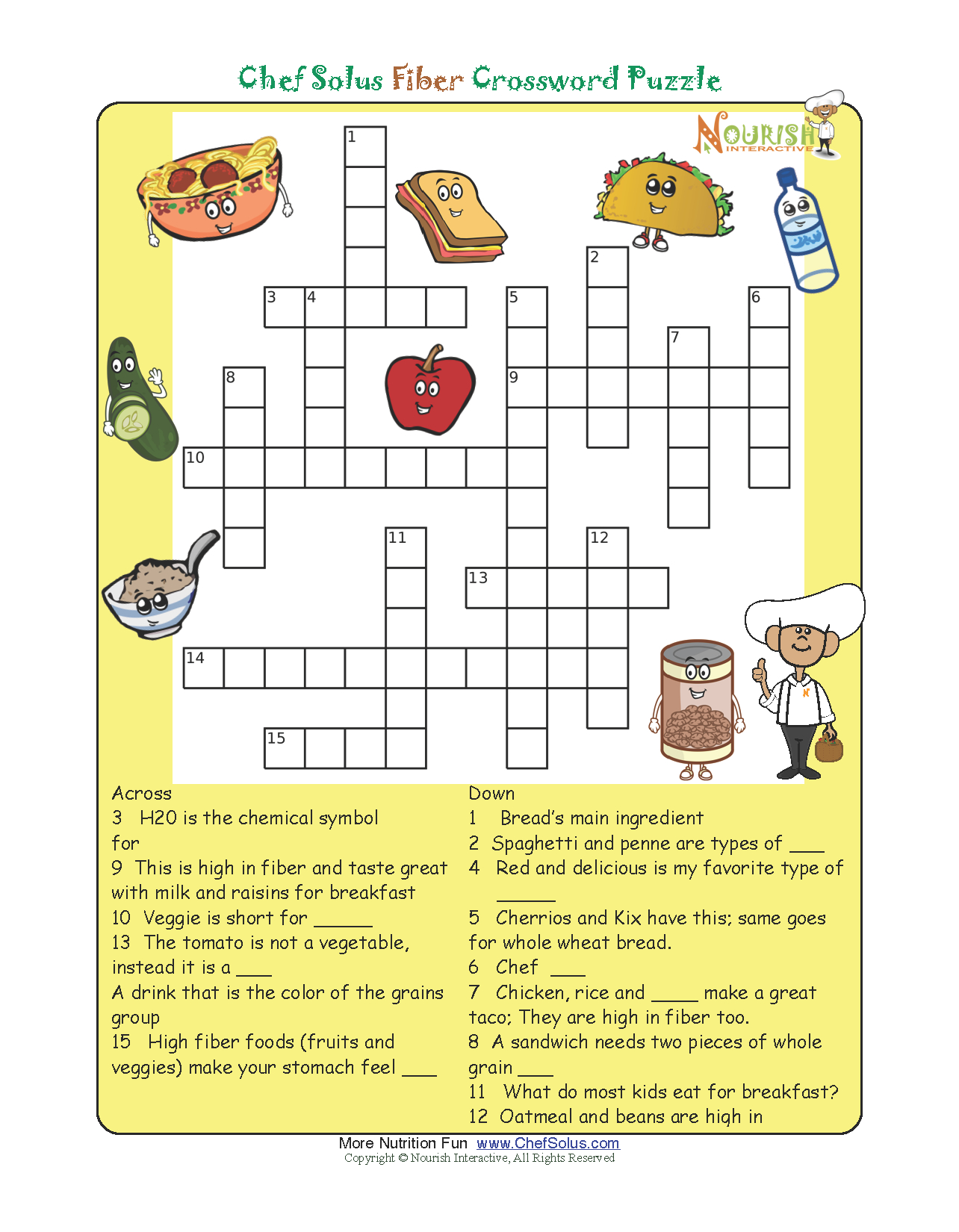 nutrition games for kids printable