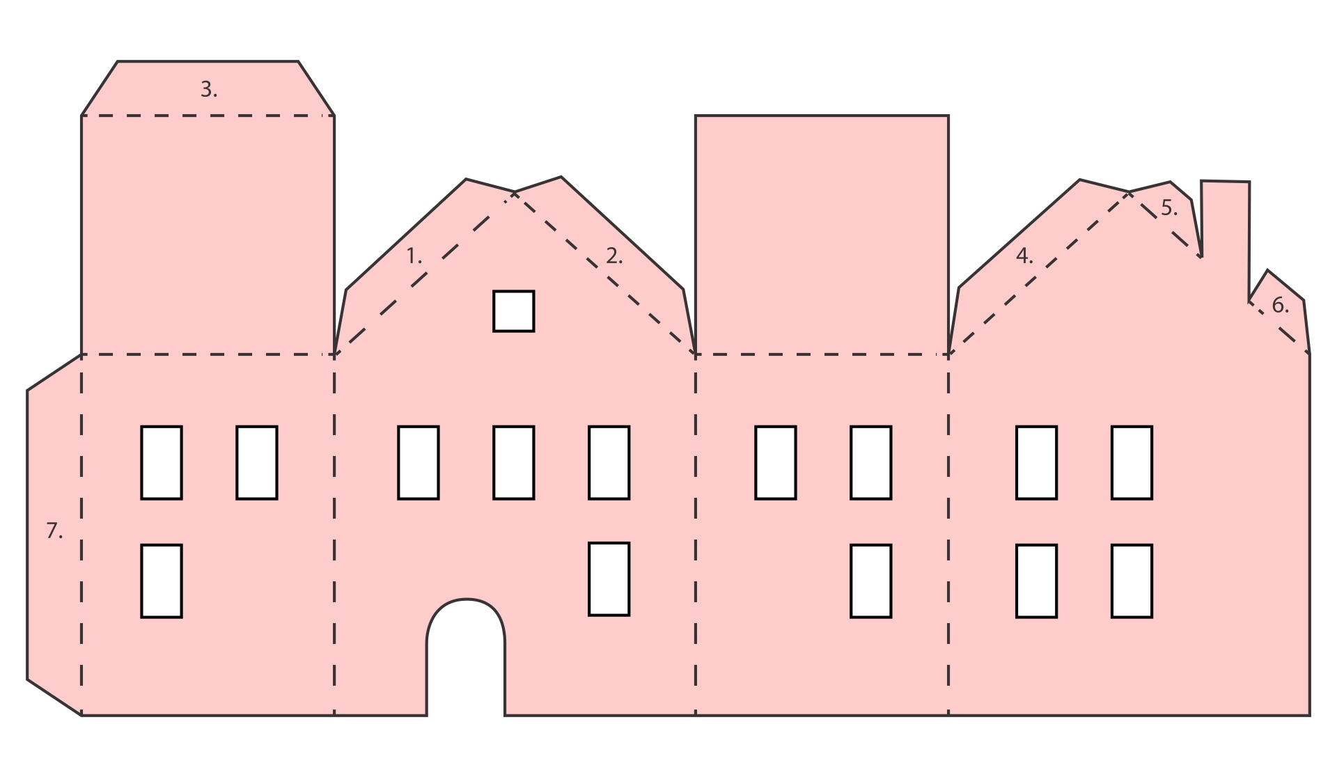 Printable Paper House Craft Templates Get What You Need For Free