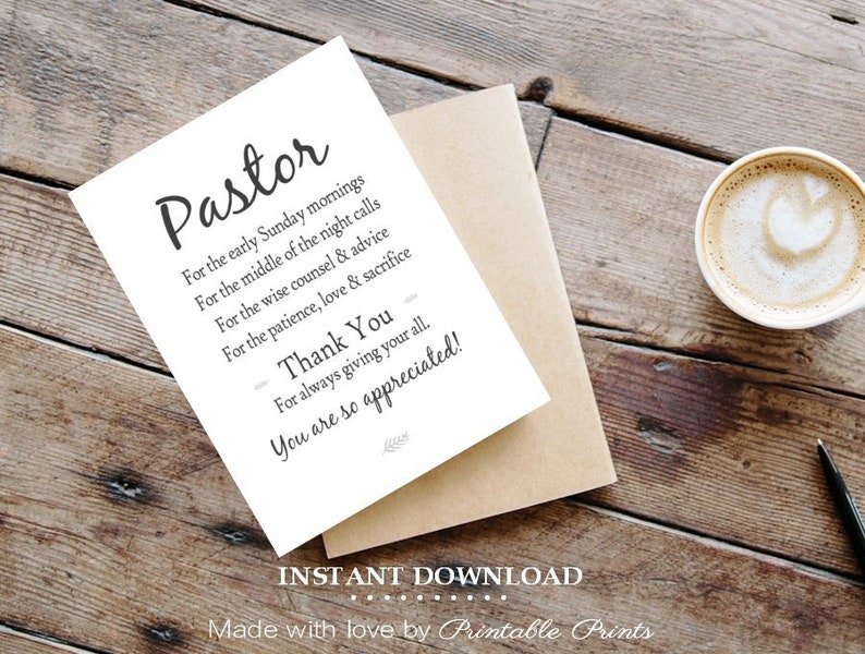 pastor appreciation cards printable