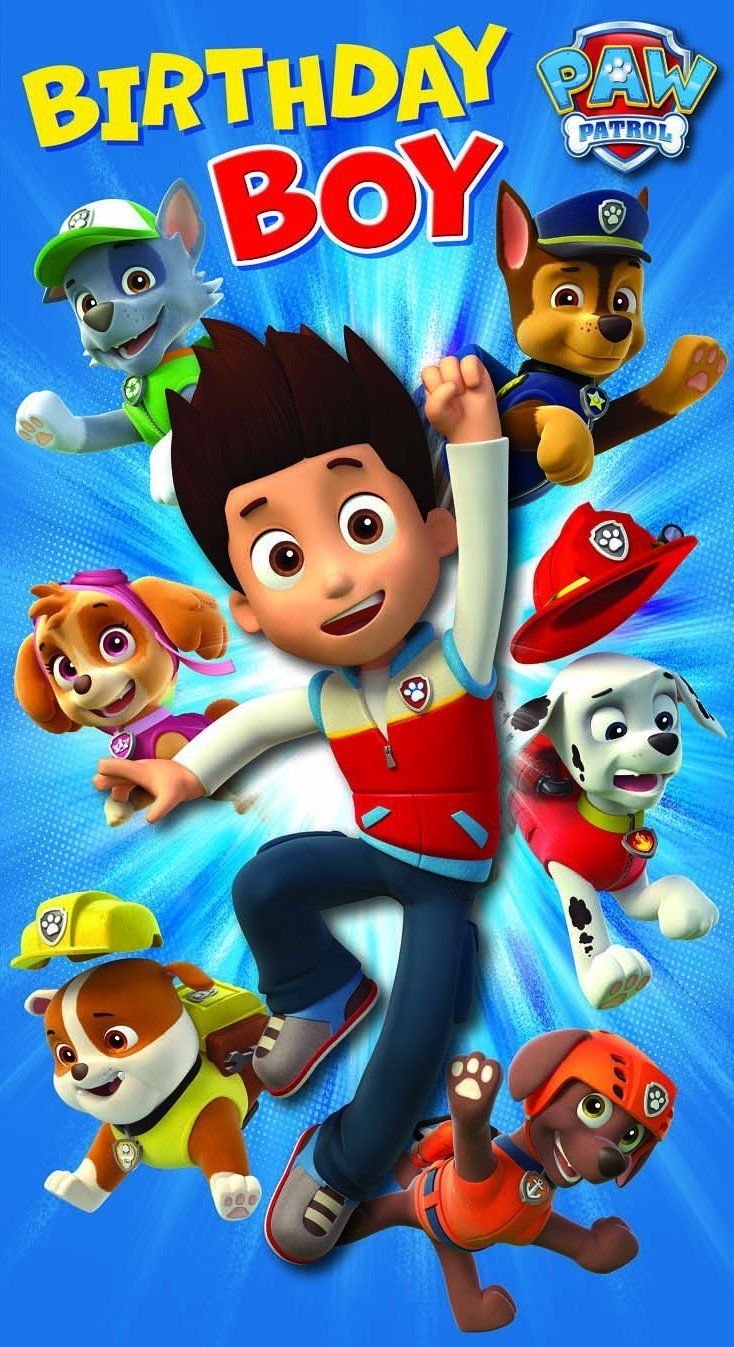 printable birthday card paw patrol