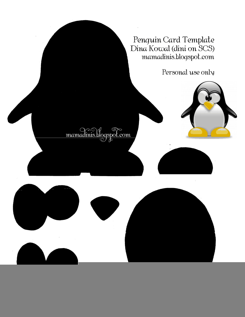 printable penguin craft templates
