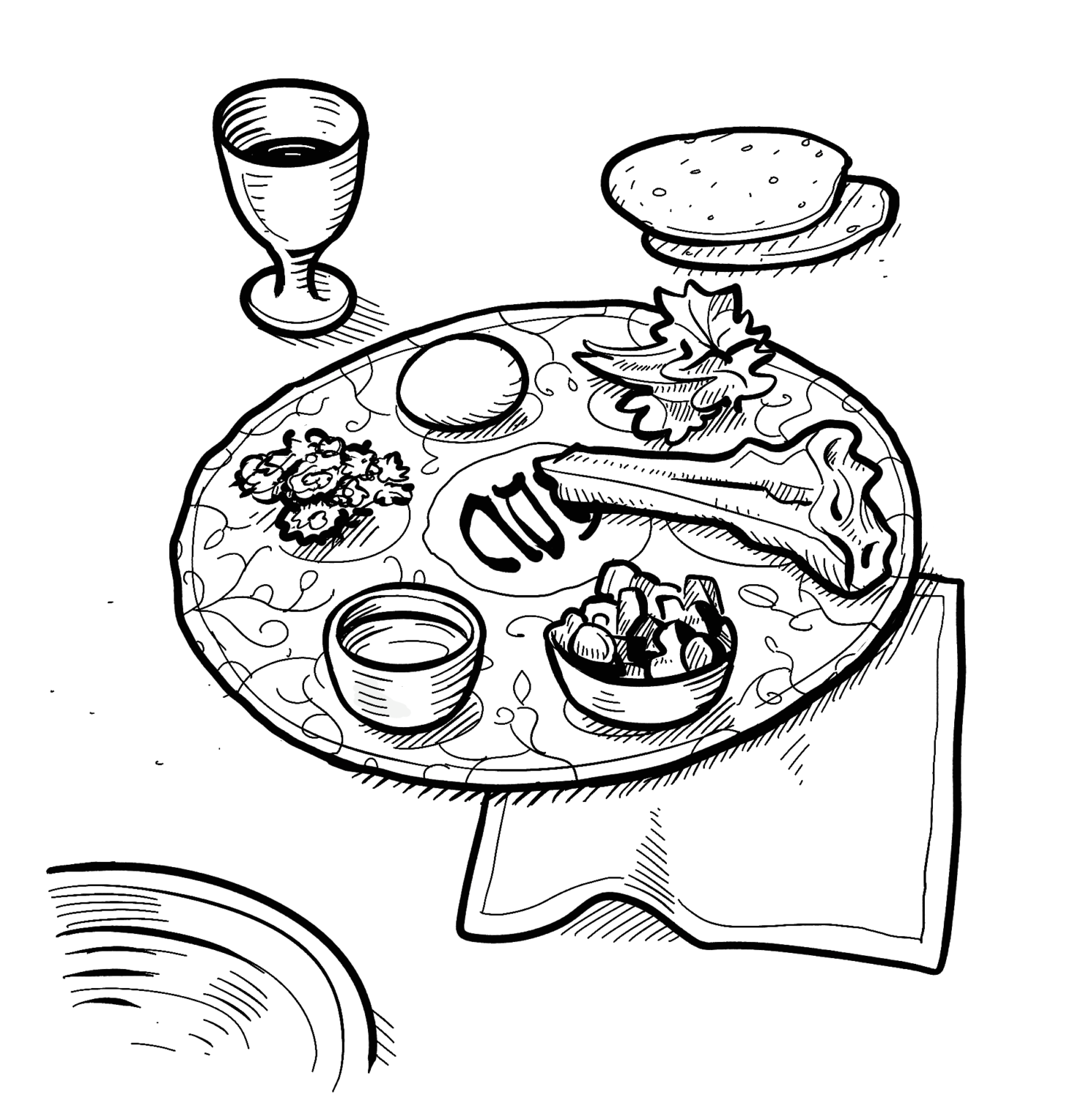 Printable Pesach Coloring Pages Pdf Coloringfolder