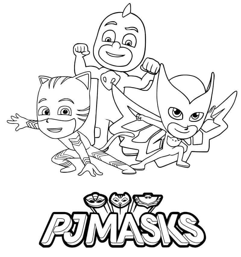 Pj Masks Coloring Page