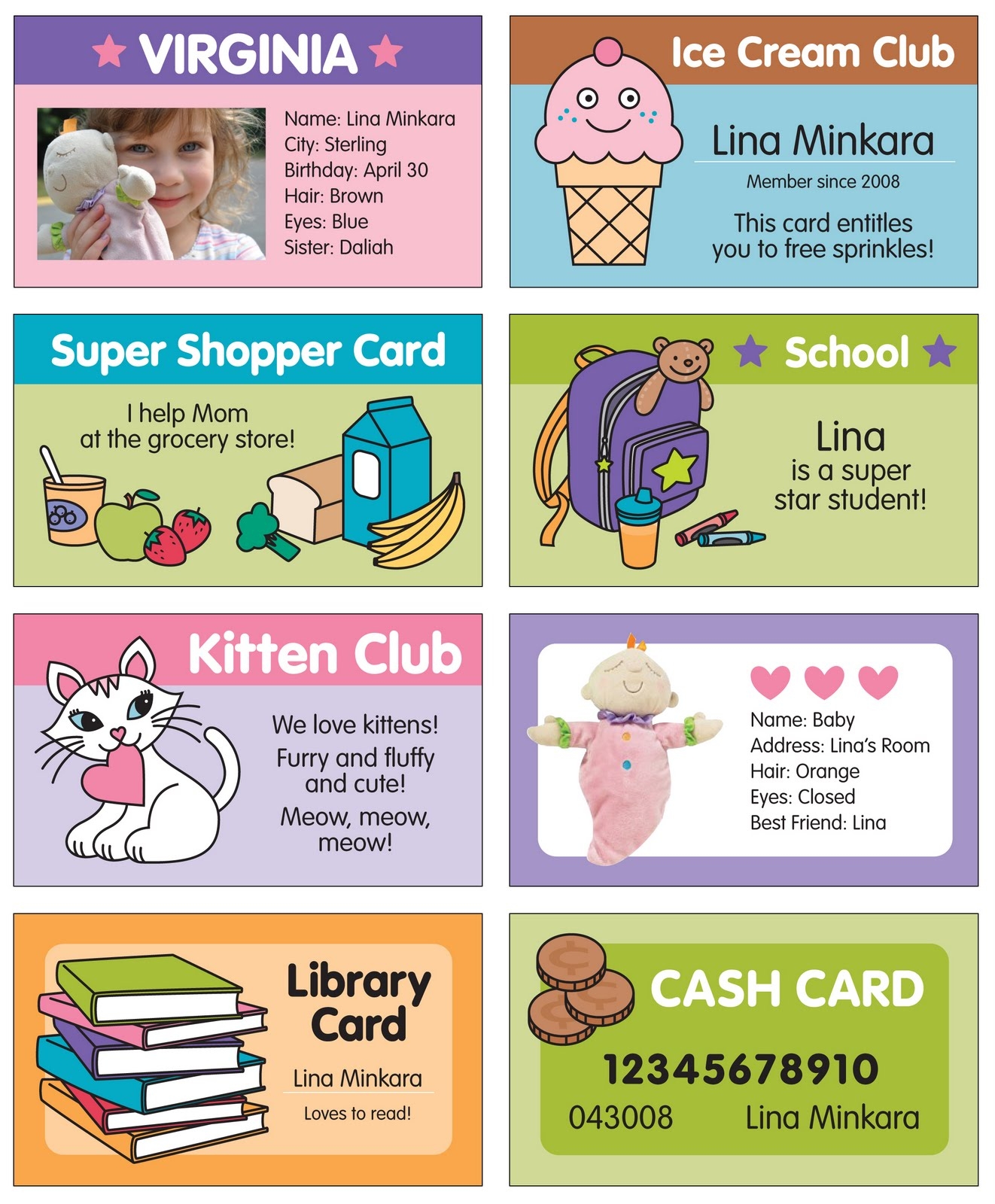 play credit card printable