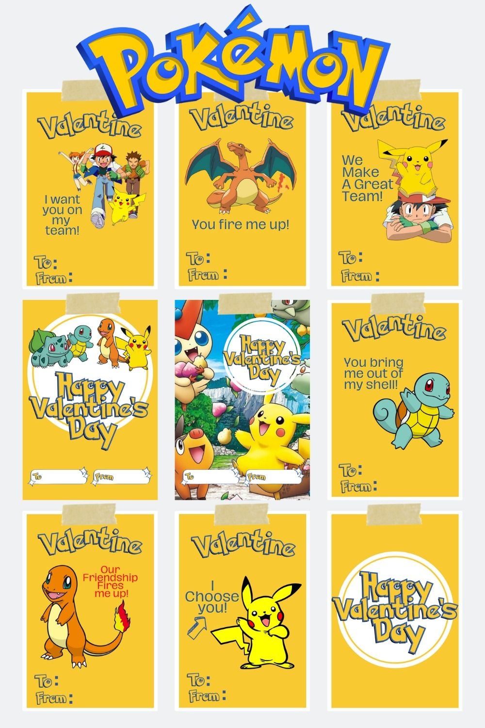 Printable Pokemon Valentine Cards Dev onallcylinders