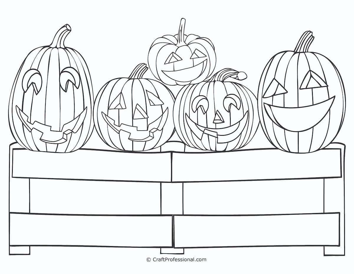 Printable Pumpkins Coloring Pages Foptonline