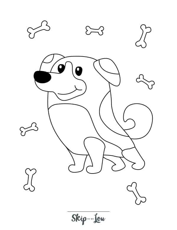 puppy coloring pages free