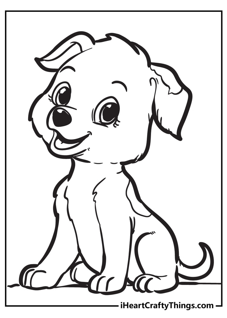 printable puppy coloring pages free