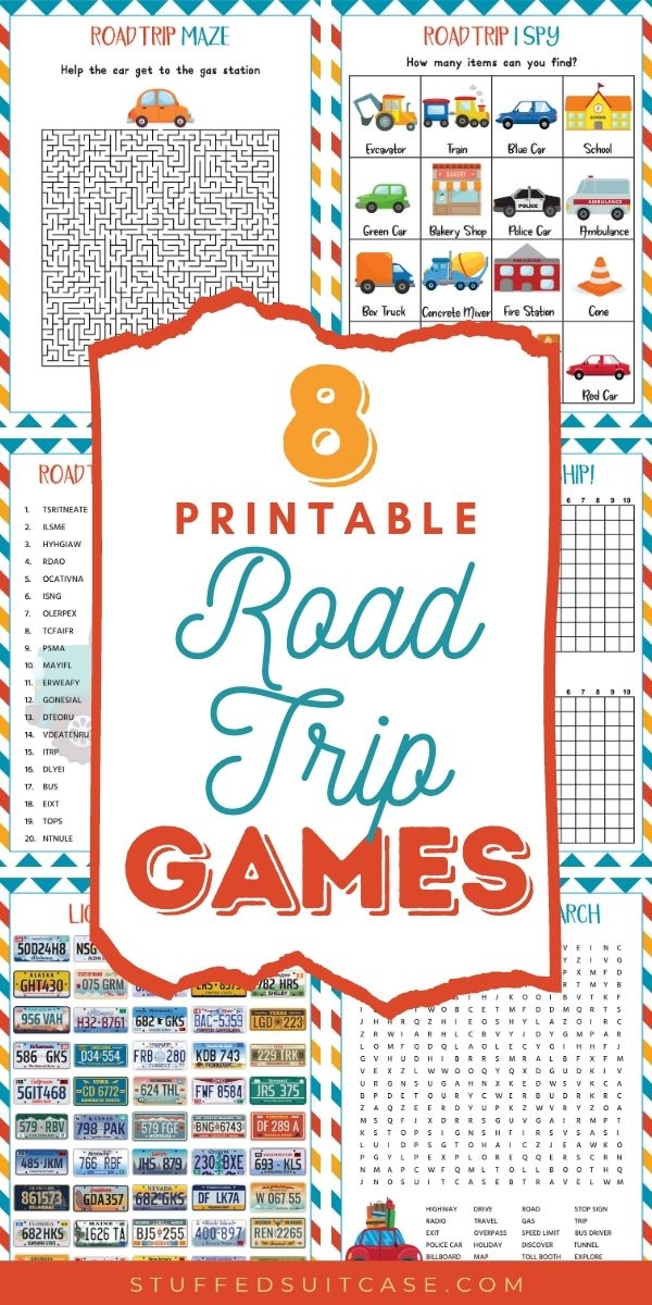 road trip games for kids printable pdf