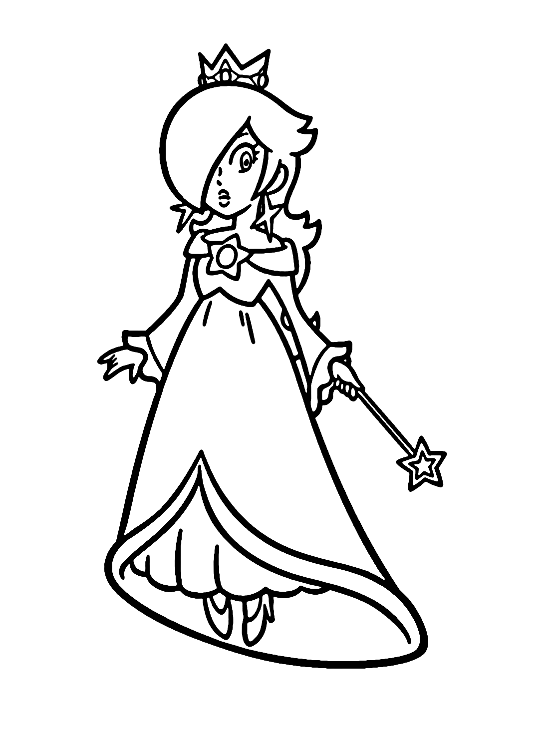 Printable Rosalina Coloring Page Free Printable Coloring Pages