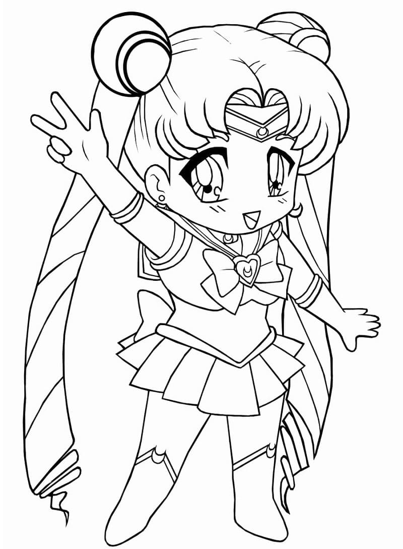 Printable Sailor Moon Coloring Page Free Printable Coloring Pages For