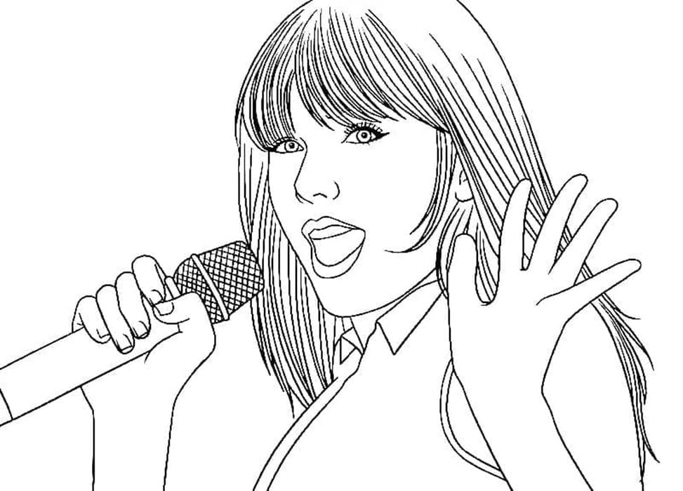 Coloring Pages Taylor Swift