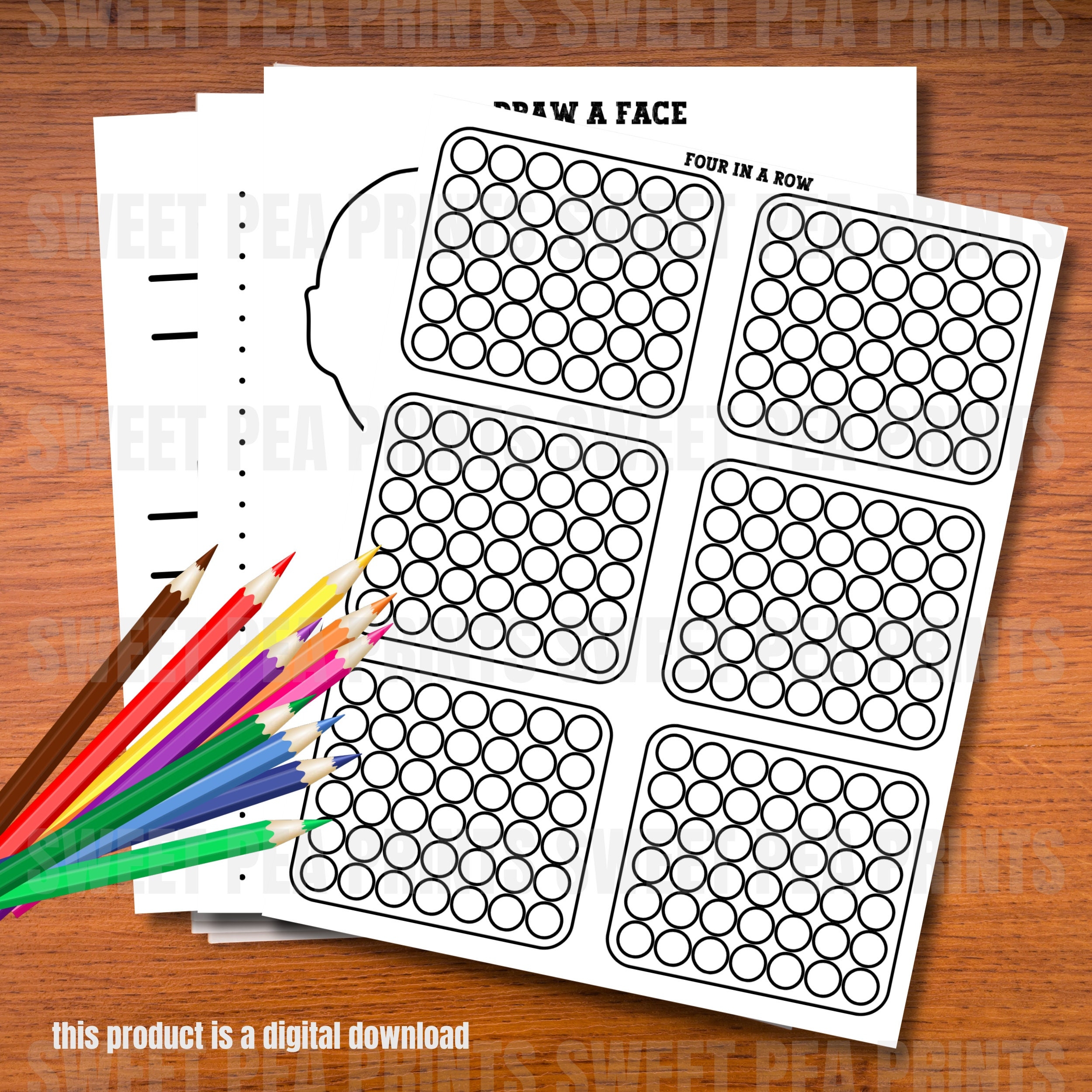 Printable Table Games For Kids Screen Free Table Activity For
