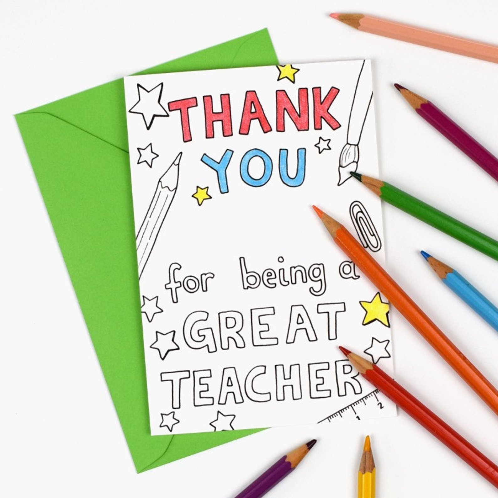 printable card for teacher