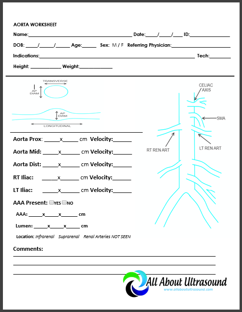 Printable Ultrasound Worksheets