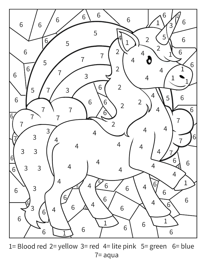 printable unicorn pictures to color