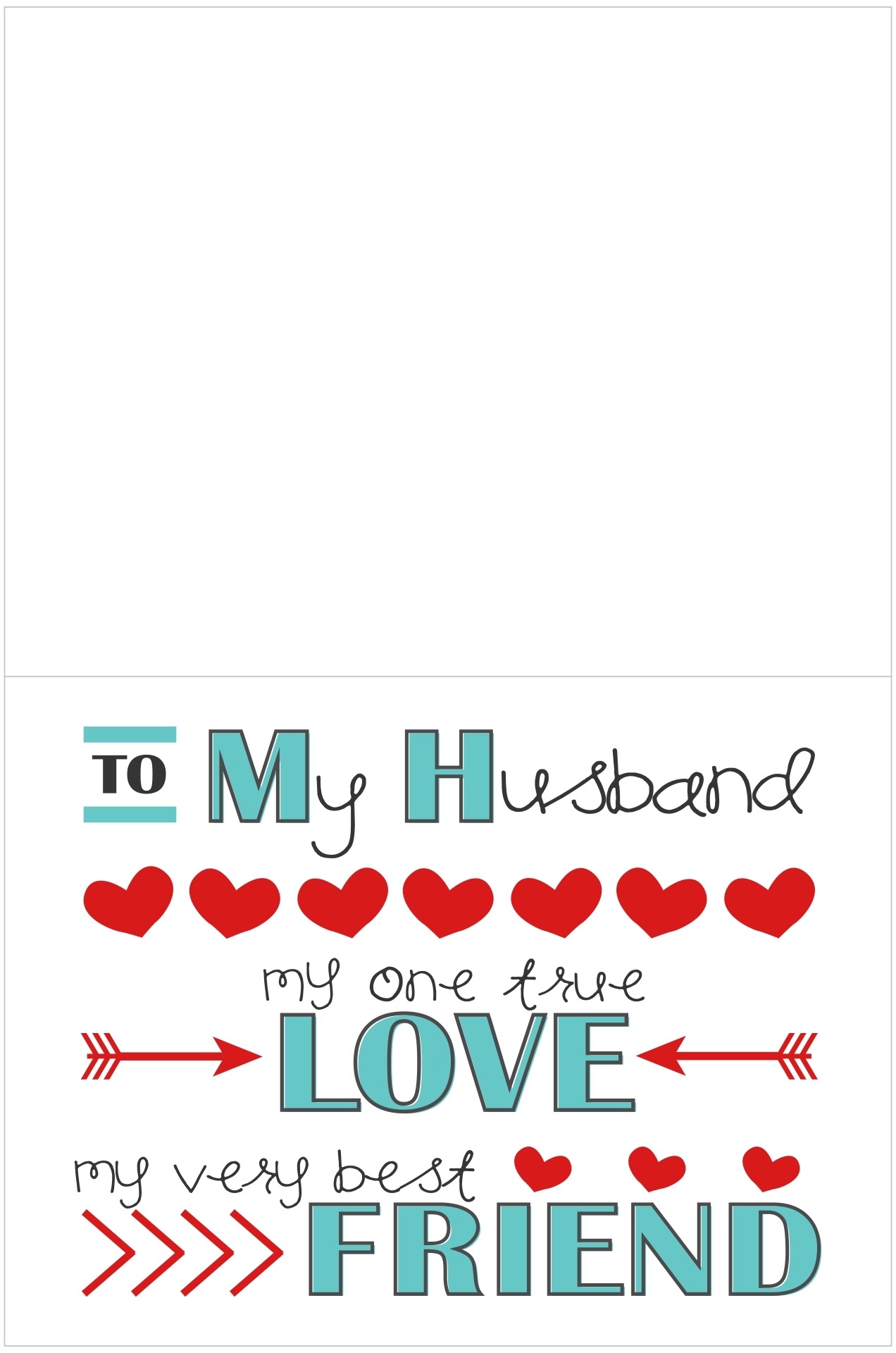 mother's day card from husband to wife printable