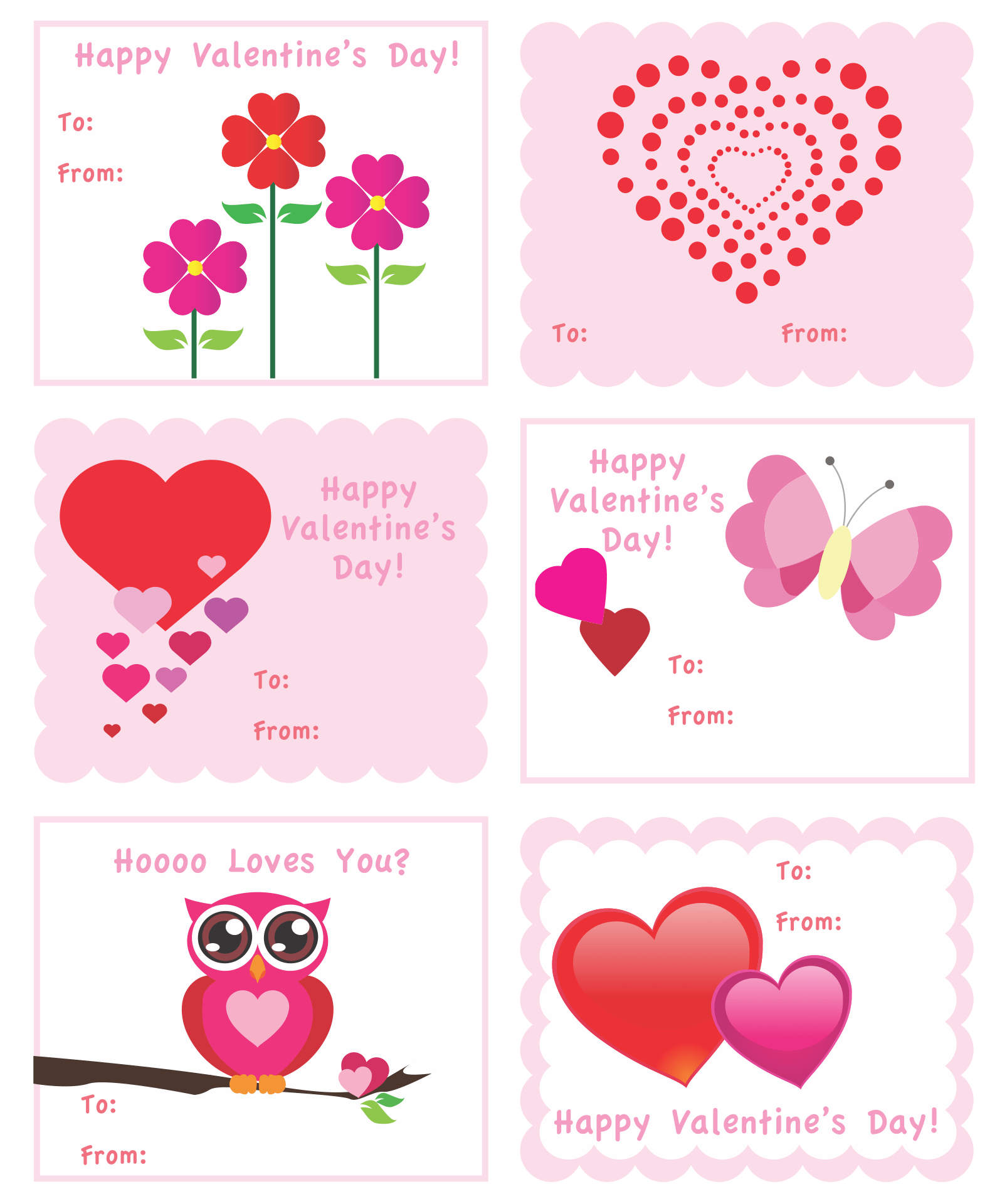 Printable Valentines Cards Kids Printable Calendars AT A GLANCE