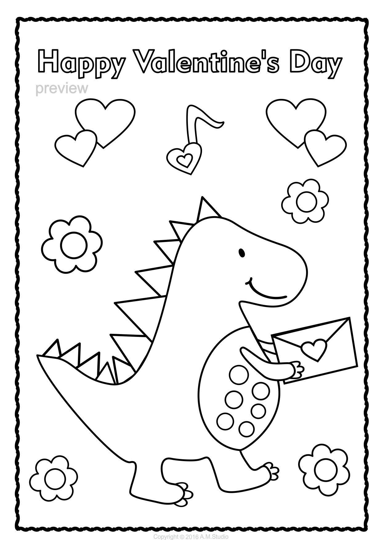 printable valentines pictures to colour