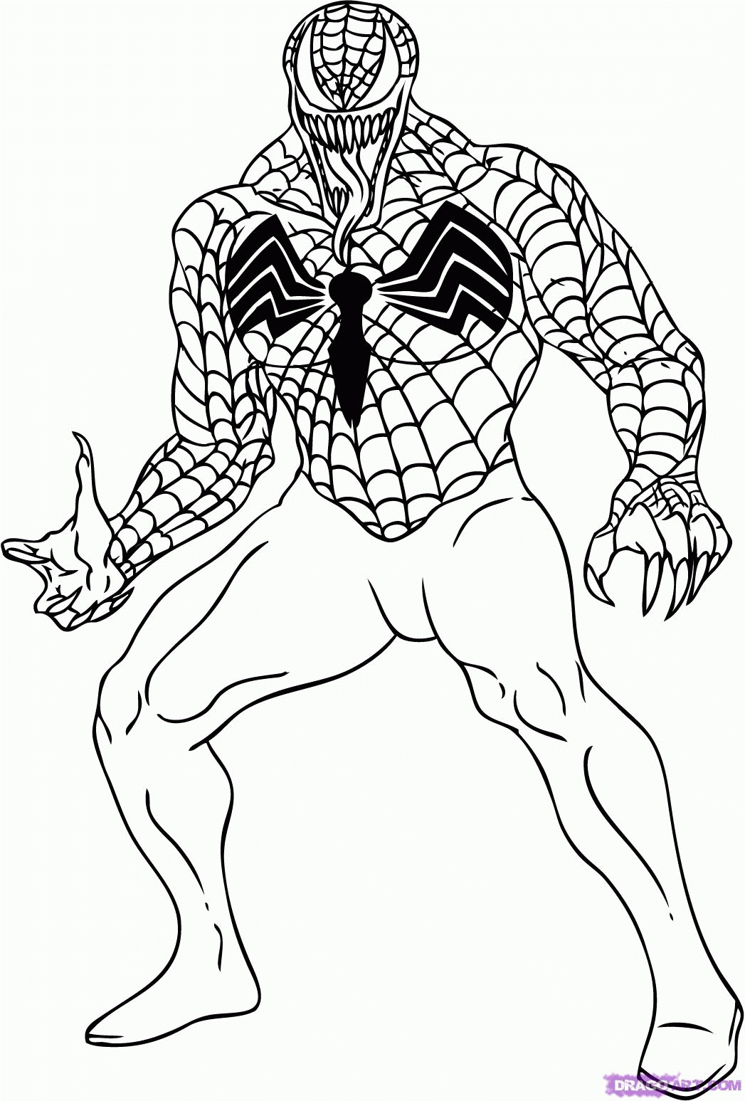 Printable Venom Coloring Pages Coloring Home