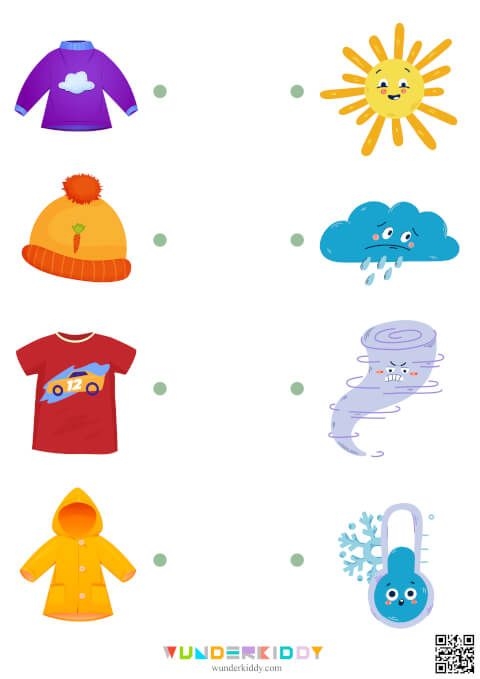 Printable Weather And Clothes Worksheet For Preschool Preschool 