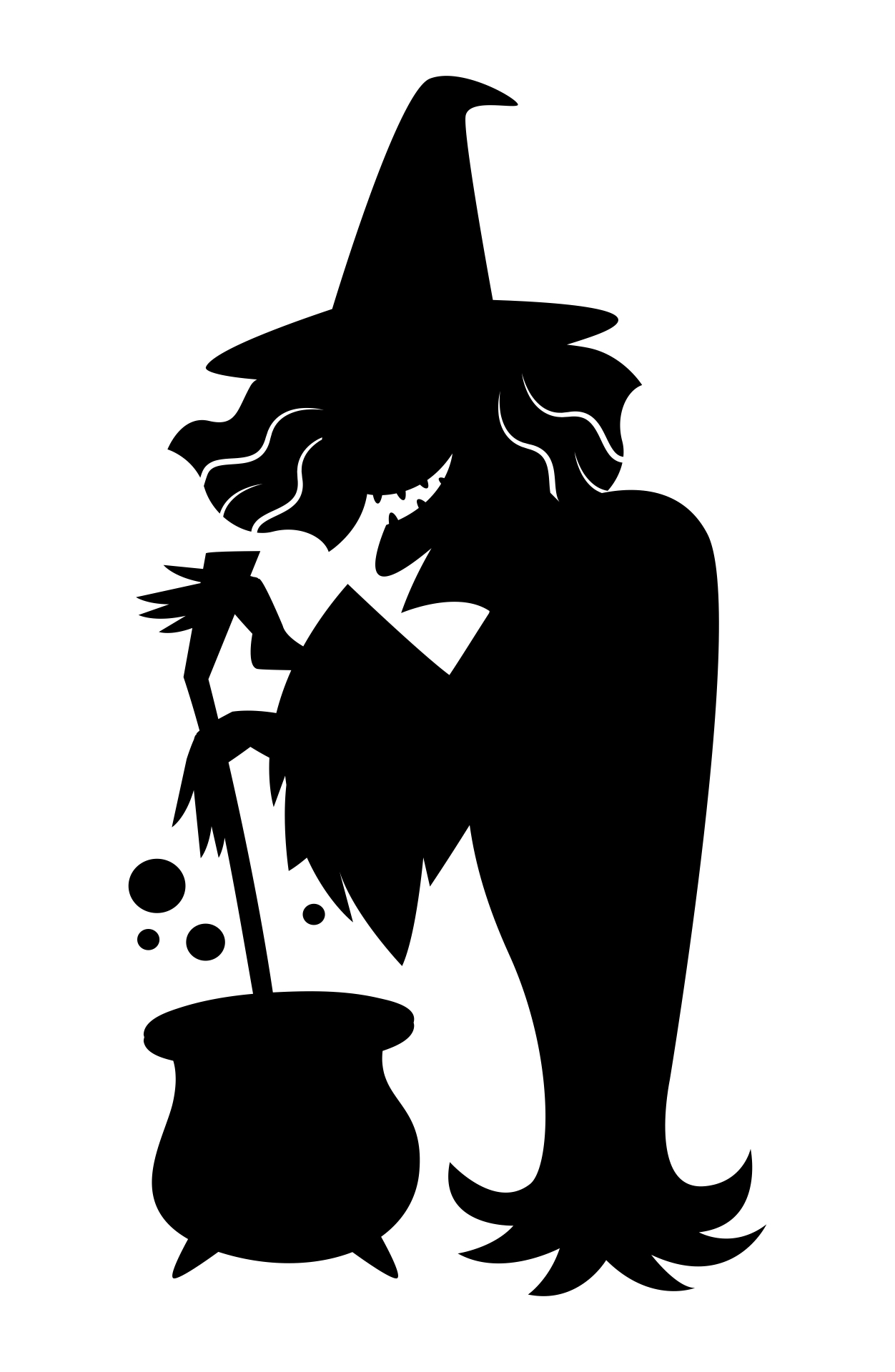 Printable Witch Stencil