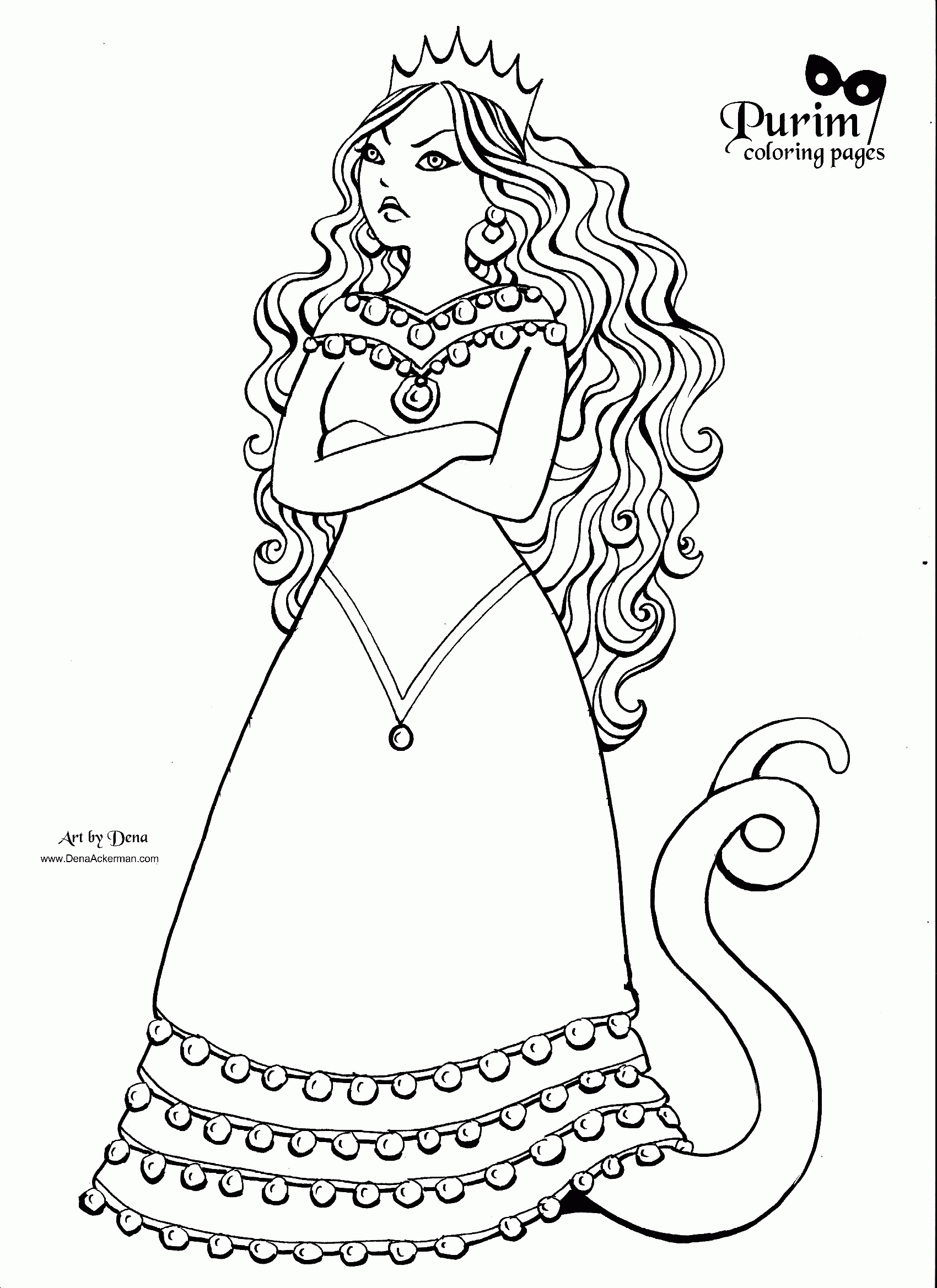 Purim Coloring Pages Coloring Home