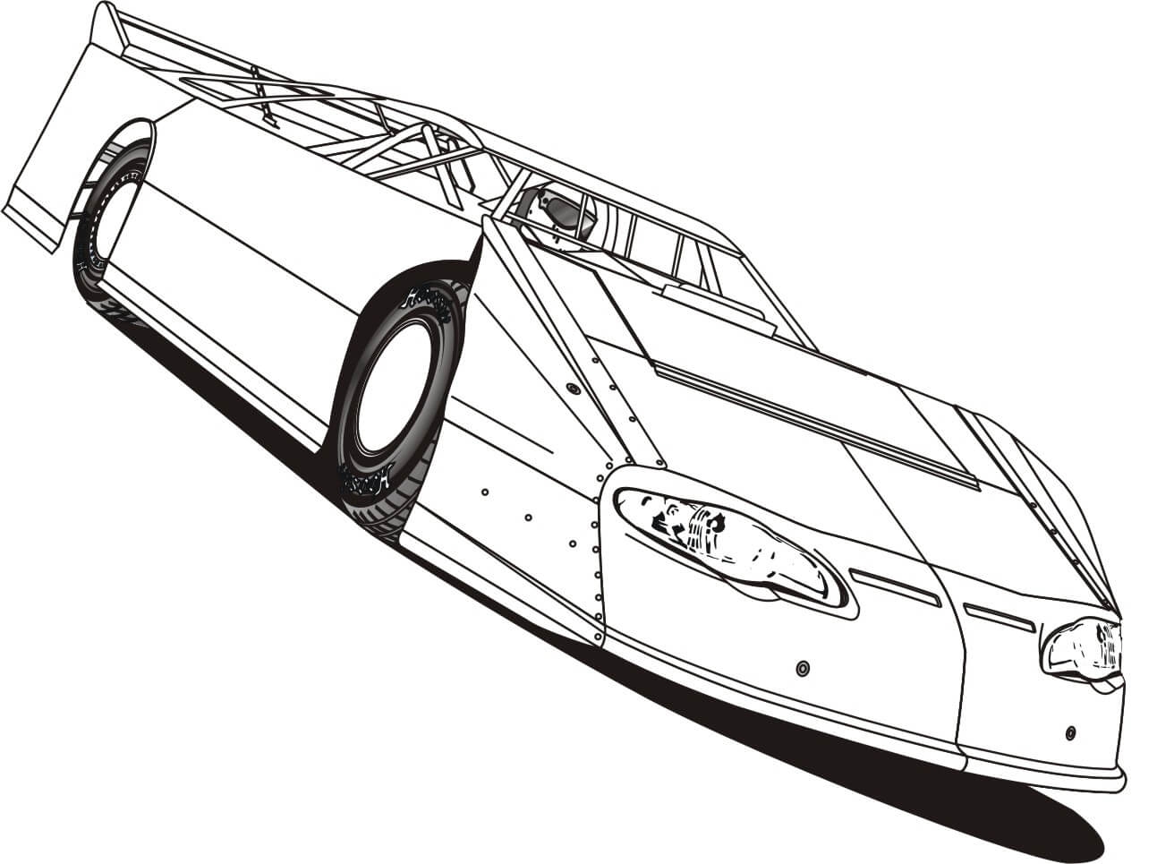 free race car coloring pages