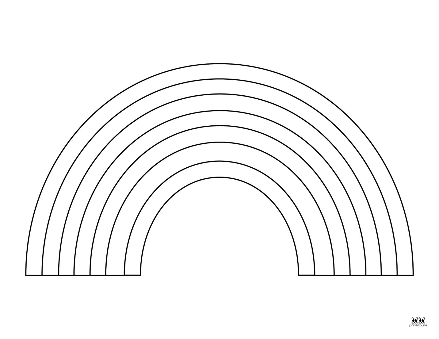 free coloring pages of rainbows