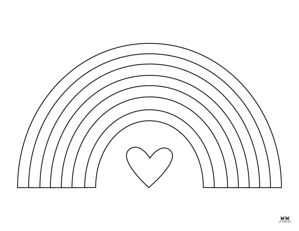 Rainbow Coloring Pages 50 FREE Printable Pages Printabulls