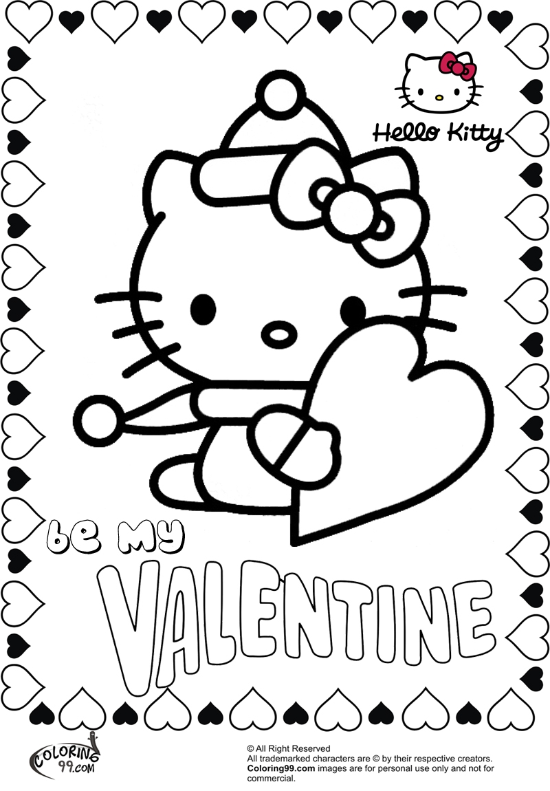 Kitty Printable Coloring Pages