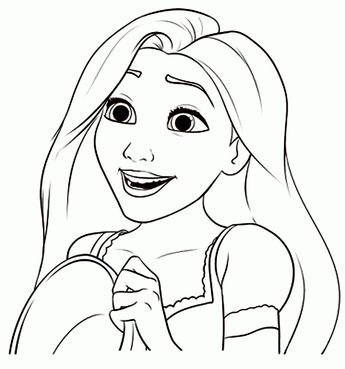 free coloring pages rapunzel