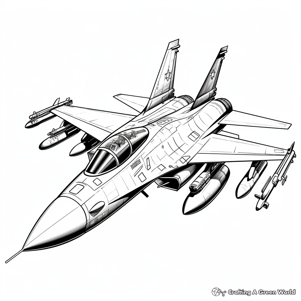 Jet Coloring Pages