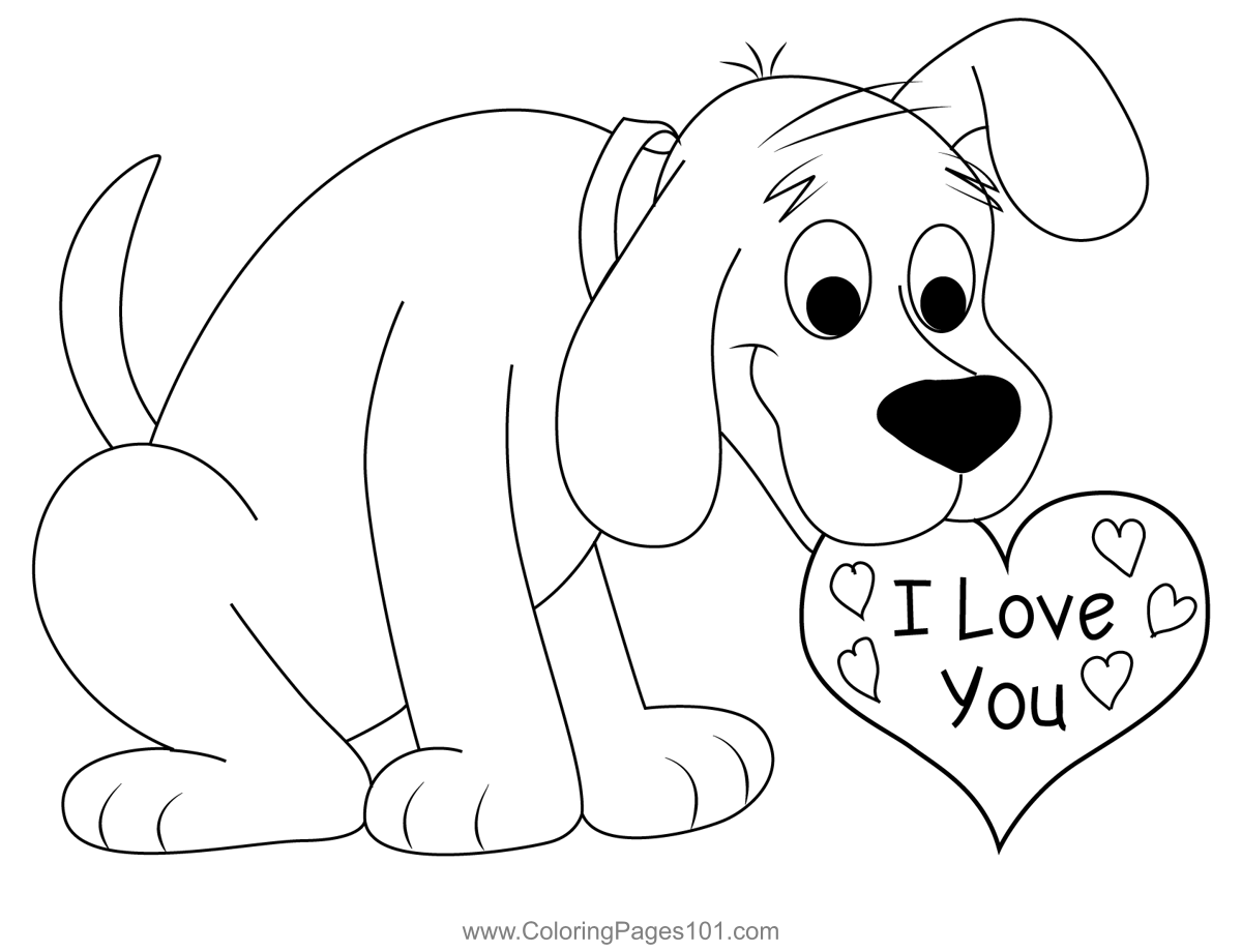 Red Dog Coloring Page For Kids Free Clifford The Big Red Dog 