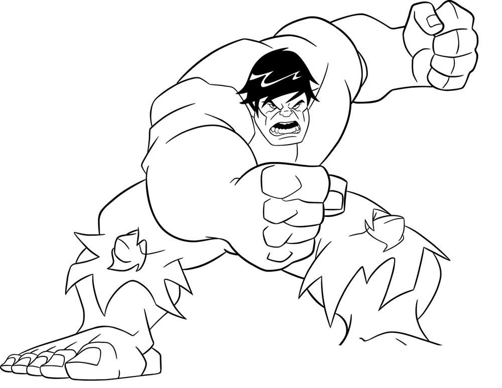 Red Hulk Coloring Pages Coloring Home