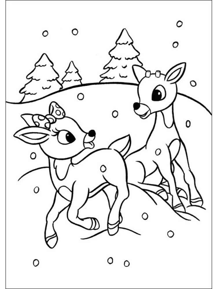 Reindeer Coloring Pages