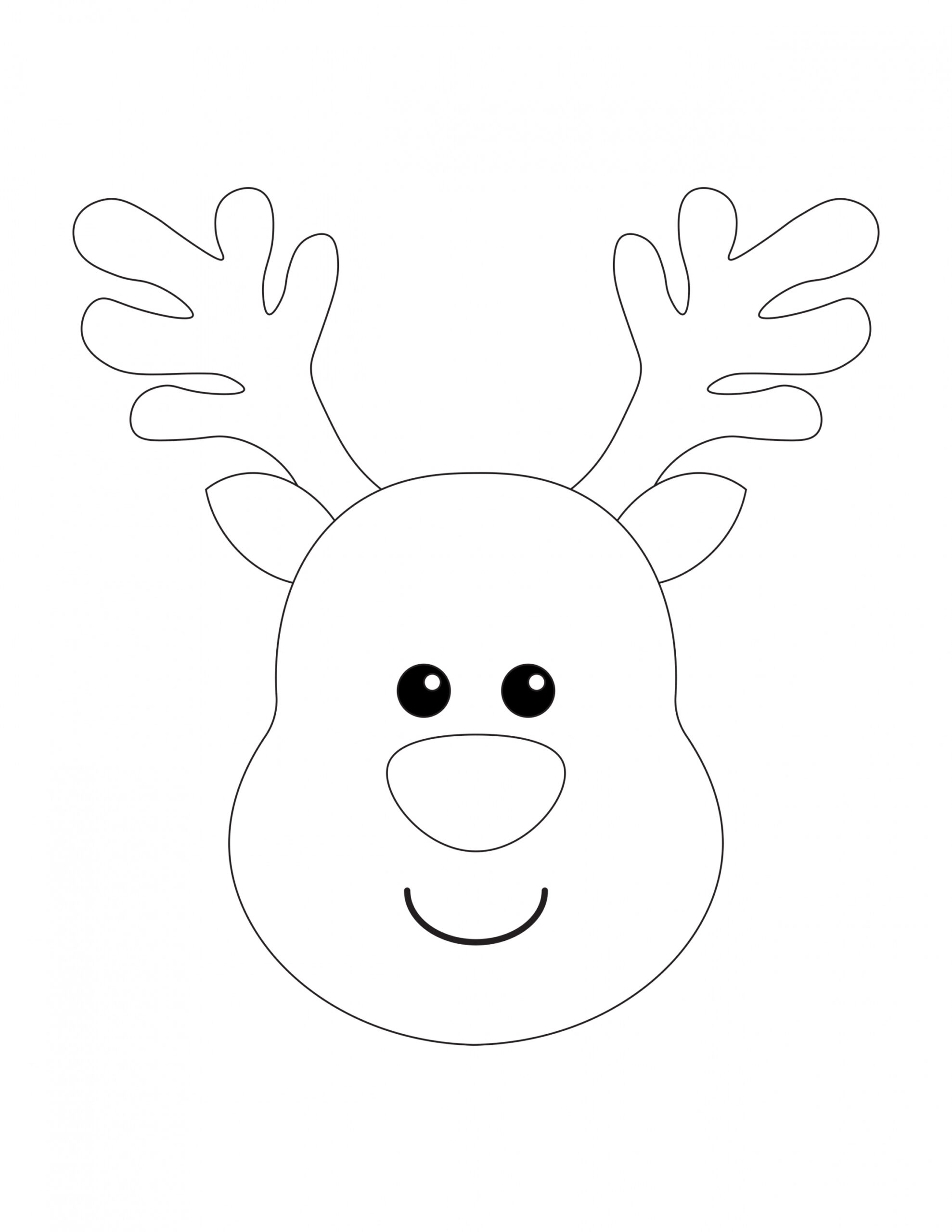 free printable reindeer template