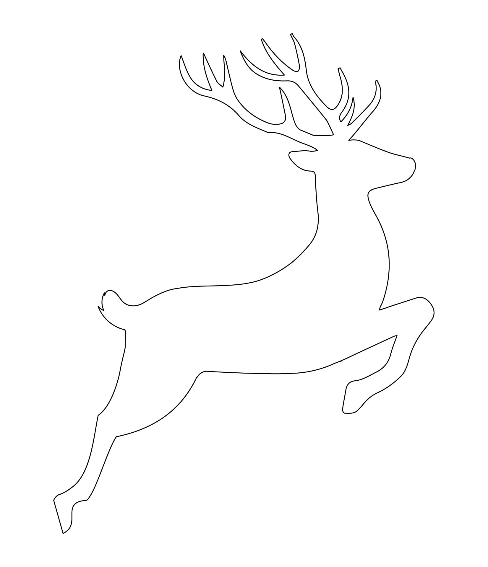 Reindeer Silhouette Printable