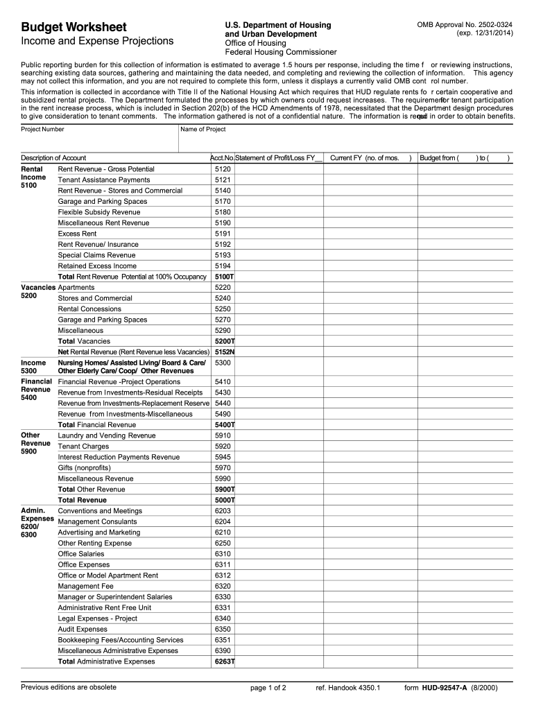 income calculation worksheet