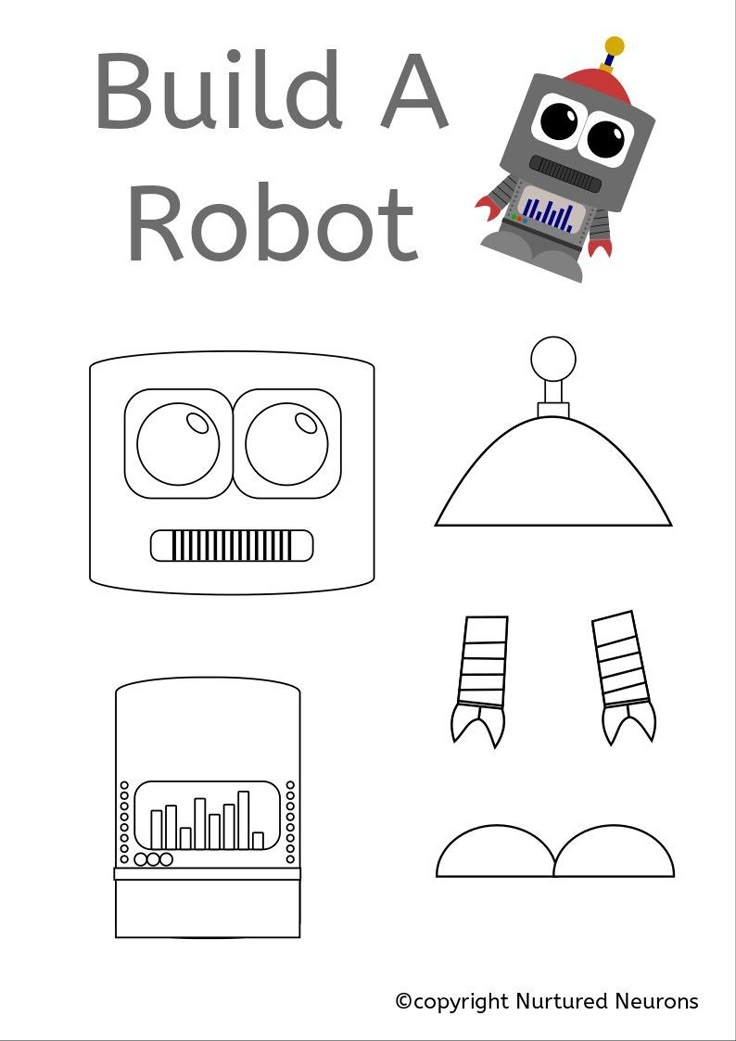 printable robot pictures