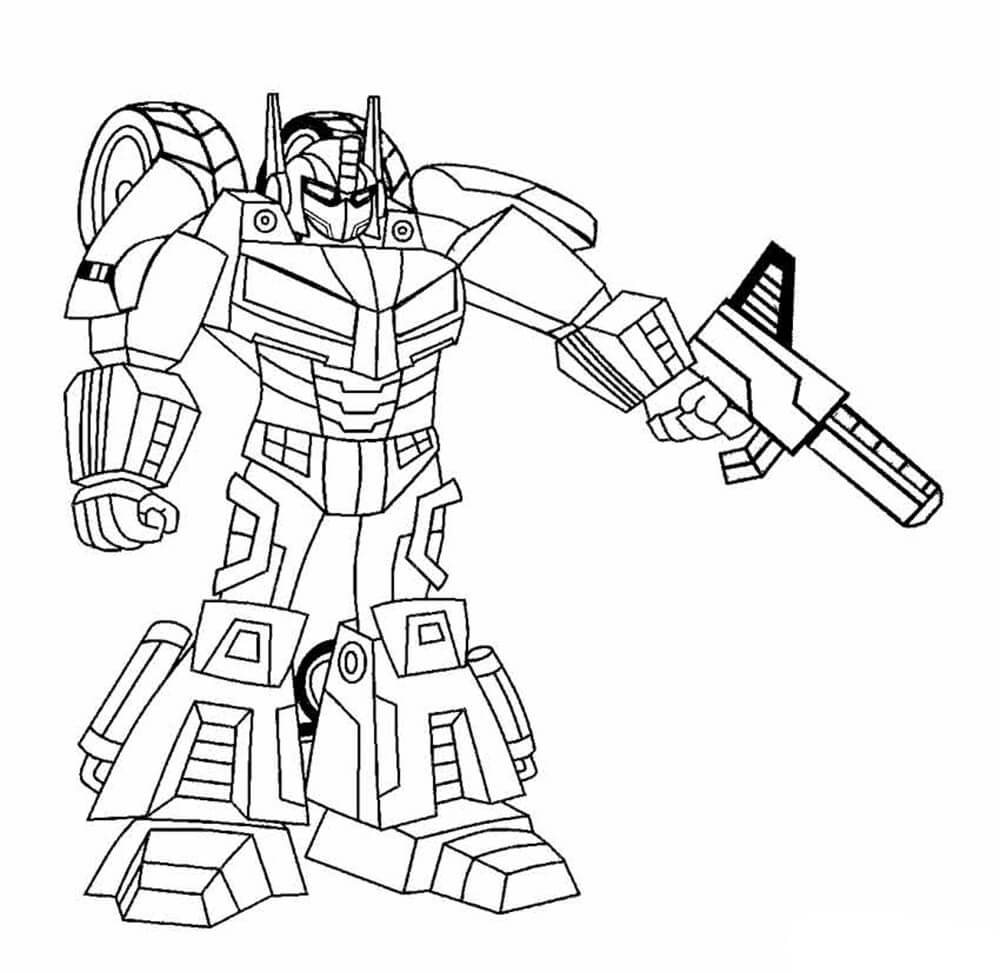 printable coloring pages robot